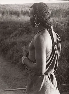 1940s East Africa Kenya Msai tribe warriors