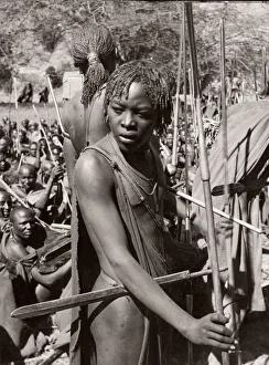 1940s East Africa Kenya Msai tribe warriors