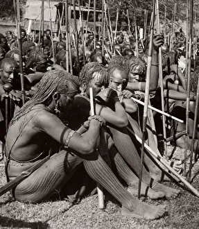 1940s East Africa Kenya Msai tribe warriors