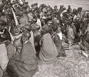 1940s East Africa Kenya Msai tribe warriors