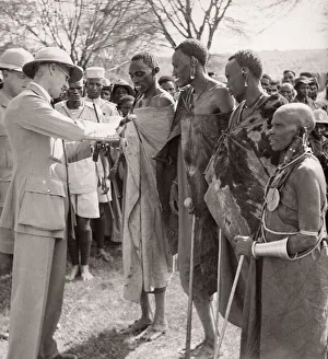 1940s East Africa Kenya Msai tribe warriors