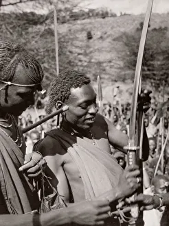 1940s East Africa Kenya Msai tribe warriors