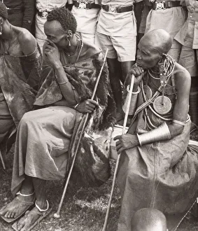 1940s East Africa Kenya Msai tribe warriors