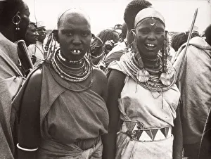 1940s East Africa Kenya Msai tribe women