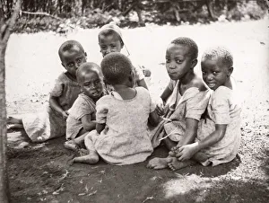 1940s East Africa - Kikuyu children Kenya