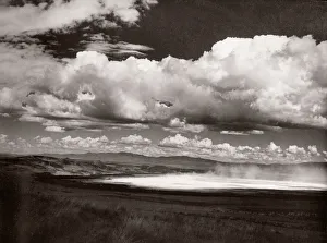 Topography Prints: 1940s East Africa - the lake at Nakuru, Kenya
