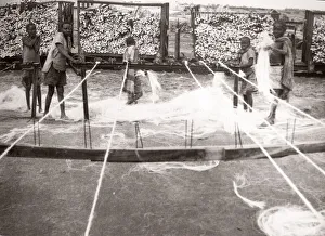 1940s East Africa - making sisal, Kenya