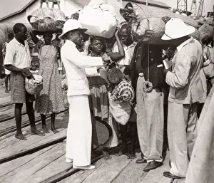 1940s East Africa - passenger ferry Lake Albert