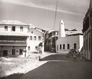 1940s East Africa - street in Mombasa Kenya
