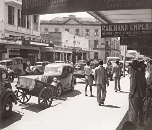 Tribal Prints: 1940s East Africa - street scene, Nairobi, Kenya