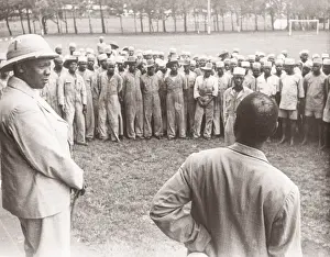 Hisorical Prints: 1940s East Africa - Uganda - addressing Askari recruits