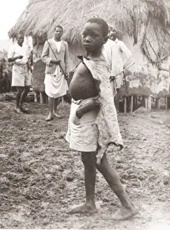 1940s East Africa - Uganda Bahima cattle herder boy