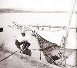 1940s East Africa Uganda fishing, fishermen Lake Victoria