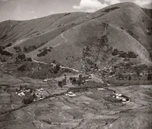 Hisorical Prints: 1940s East Africa - Uganda hills around Kabale Ankole