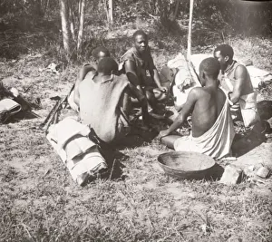 Hisorical Prints: 1940s East Africa - Uganda - migrant workers from Congo