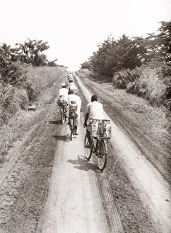 1940s East Africa - Uganda - rural transport, bicycle