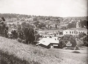 Cultural Prints: 1940s East Africa - view of Kampala, capital of Uganda