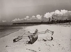 1940s East Africa - view along sea at Mombasa Kenya