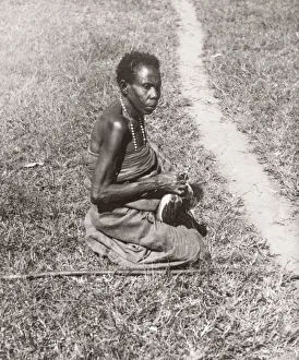 Hisorical Prints: 1940s East Africa - woman Banyankole tribal group