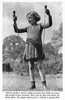 Knits Gallery: 1940s girl with skipping rope