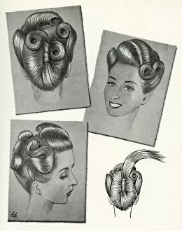 Twist Collection: 1940s hairstyle suitable for very long hair