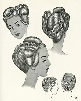 Images Dated 25th May 2012: 1940s hairstyles