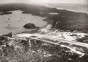 1940s Indian Ocean - airstrip Galle, Ceylon, Sri Lanka