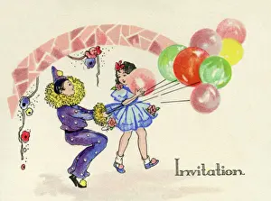 1940s party invitation