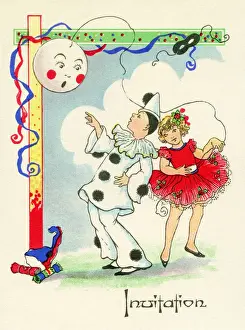 1940s party invitation