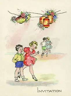 1940s party invitation