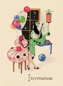 1940s party invitation