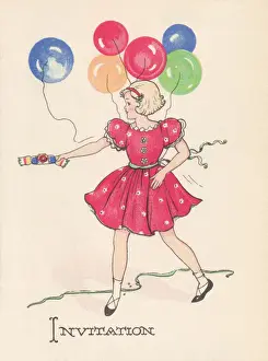 1940s party invitation
