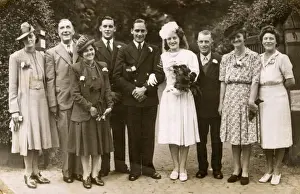 1940s Wedding party