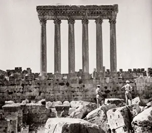 1943 Lebanon Temple of Jupiter Baalbek Ba albek