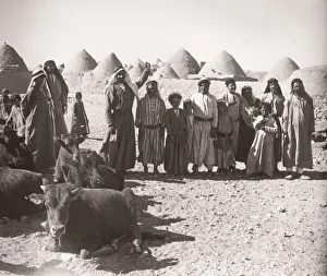 1943 Syria village with traditional mud beehive houses