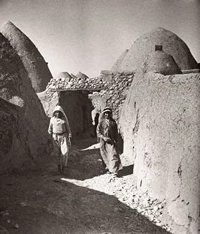 1943 Syria village with traditional mud beehive houses