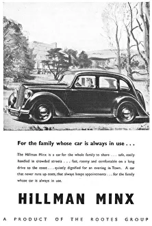 Hillman Prints: 1946 Hillman Minx Advert