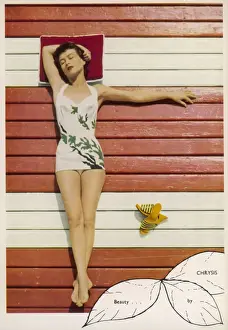 Tanning Prints: 1950s sunbathing