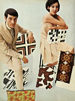 Images Dated 5th January 2016: 1960s interior designers with their work