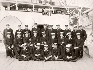 19th century/1900 vintage photograph - gun room officers of HMS Centurion 19th century/1900 vintage photograph - gun room officers of HMS Centurion
