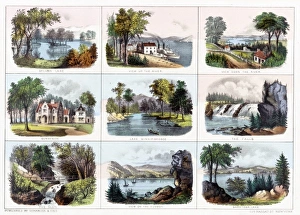 19th century views of New Hampshire, America 19th century views of New Hampshire, America