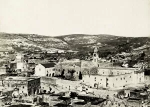 Birthplace Collection: 19th century vintage photograph: Nazareth holy Land Palestin