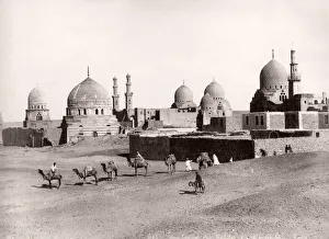 19th century vintage photograph - Egypt - tomb of the Caliphs, Mamluks, Cairo 19th century vintage photograph - Egypt - tomb of the Caliphs, Mamluks, Cairo