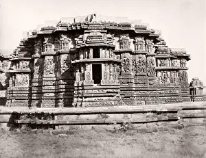 19th century vintage photograph India - Jain temples Halebidu 19th century vintage photograph India - Jain temples Halebidu