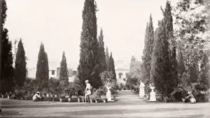 Topography Prints: 19th century vintage photograph India - The Residency from the Garden - attrib to Samuel