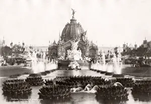 19th century vintage photograph Paris France - The Exposition Universelle of 1889 was a 19th century vintage photograph Paris France - The Exposition Universelle of 1889 was a