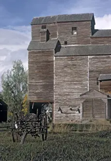 Rockies Prints: 19th Century Wooden Flour Mill