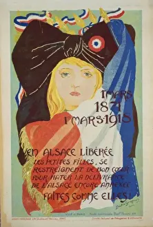 Coeur Prints: 1er mars, 1871, 1er mars, 1918. En Alsace liberee les petite