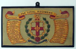 Honours Prints: 1st Battalion, The Loyal North Lancashire regimental drum