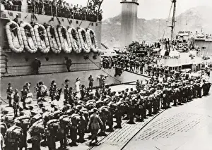 Unicorn Prints: 1st Btn Argyll & Sutherland Highlanders boarding HMS Ceylon